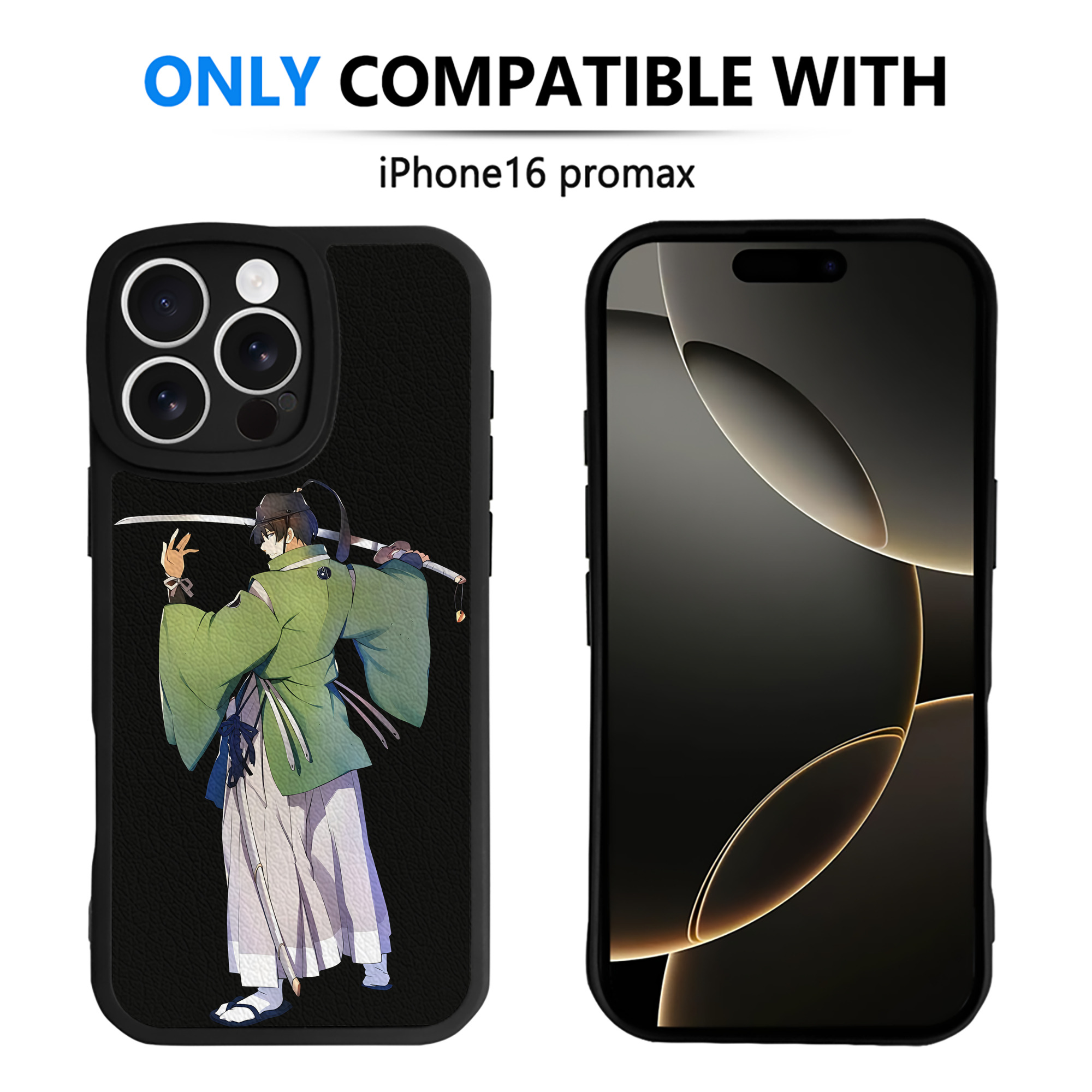 （画像用） 刀剣乱舞 Touken Ranbu 【iPhone 16シリーズ対応】シリコンスマホケース（レザー調） 材質：シリコン